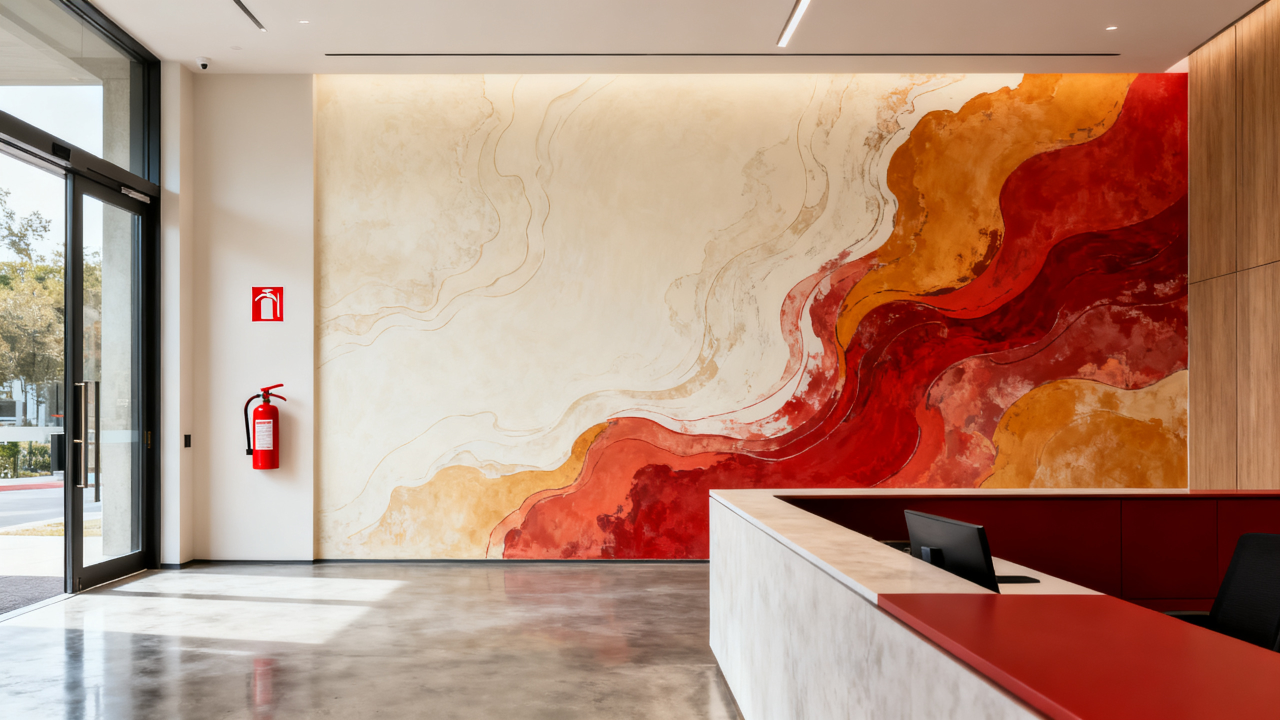 Décor mural en hall ERP : 5 règles pour ne jamais masquer la sécurité