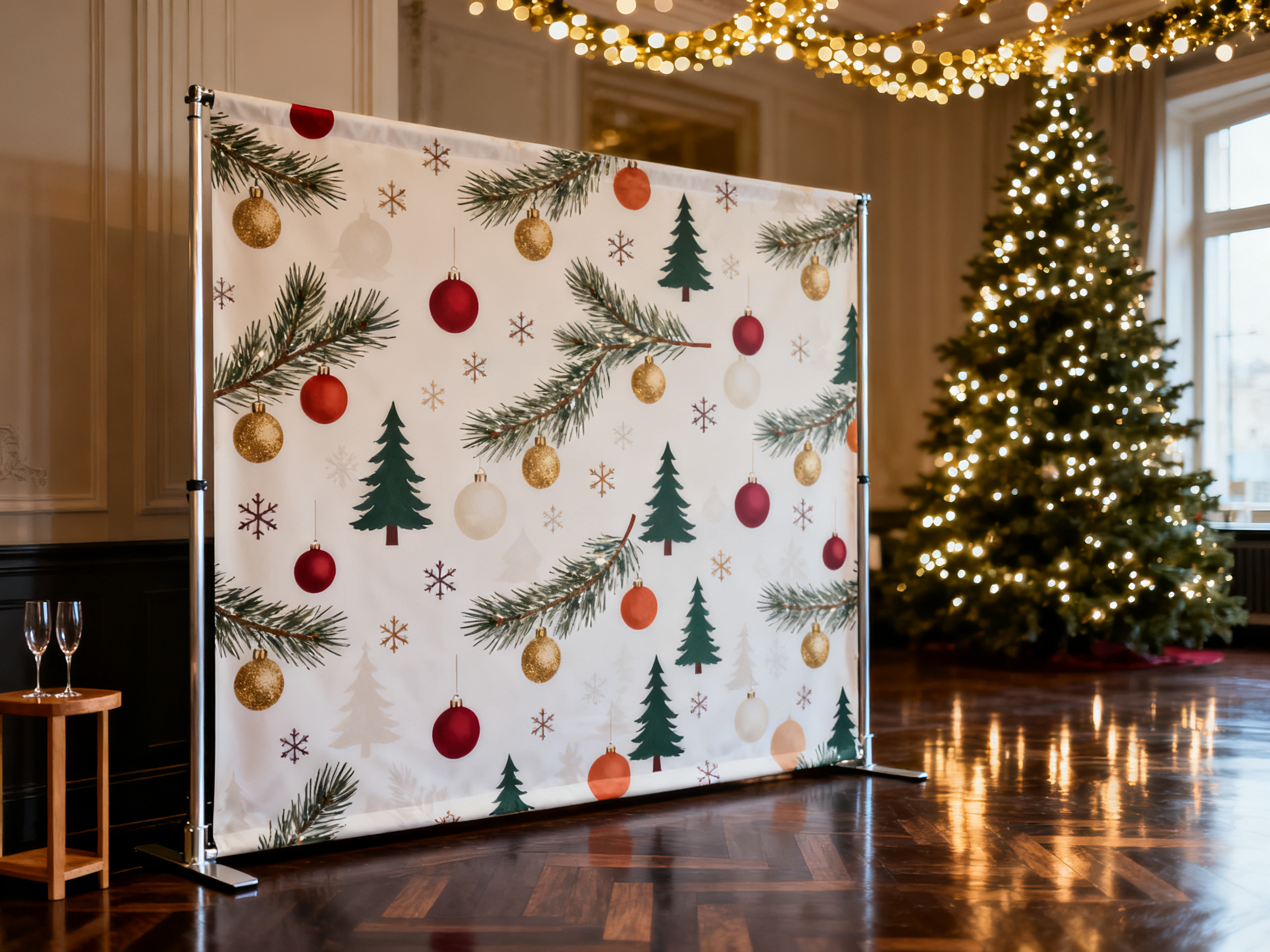 Photocall Noël — soirée corporate